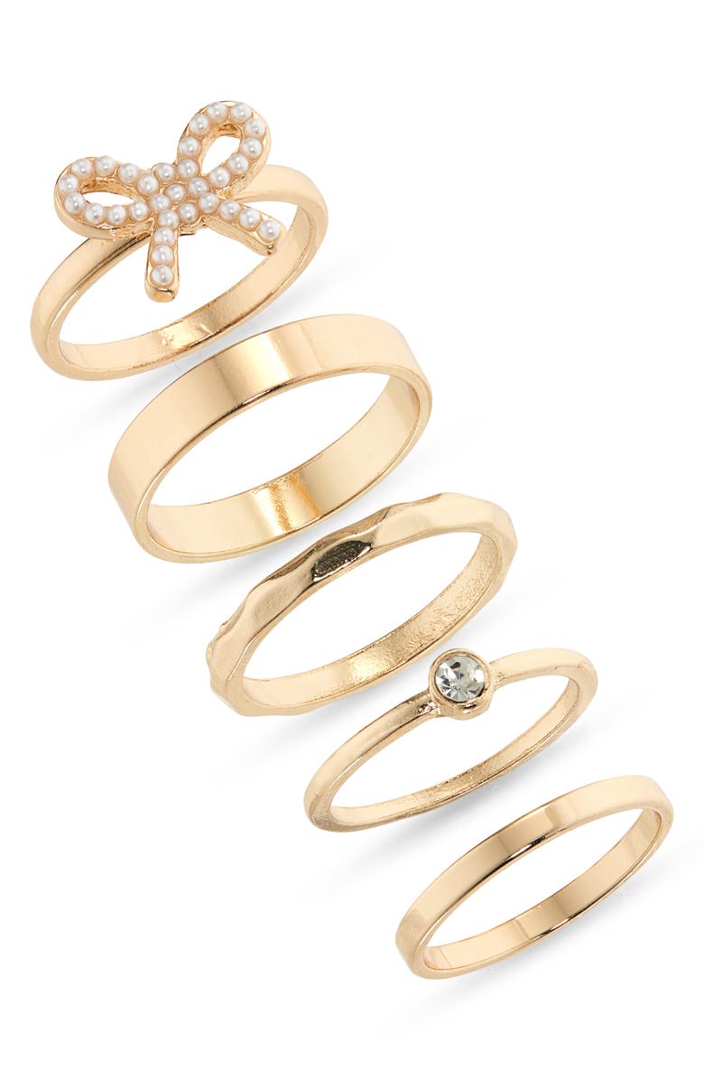 BP. Set of 5 Assorted Rings, Main, color, 