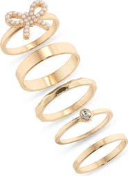BP. Set of 5 Assorted Rings