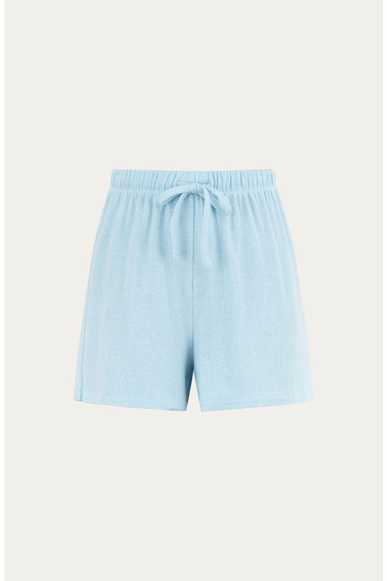 Selene Lounge Shorts, Alternate, color, Sky Blue
