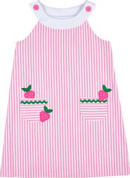 Florence Eiseman Seersucker Dress With Strawberries