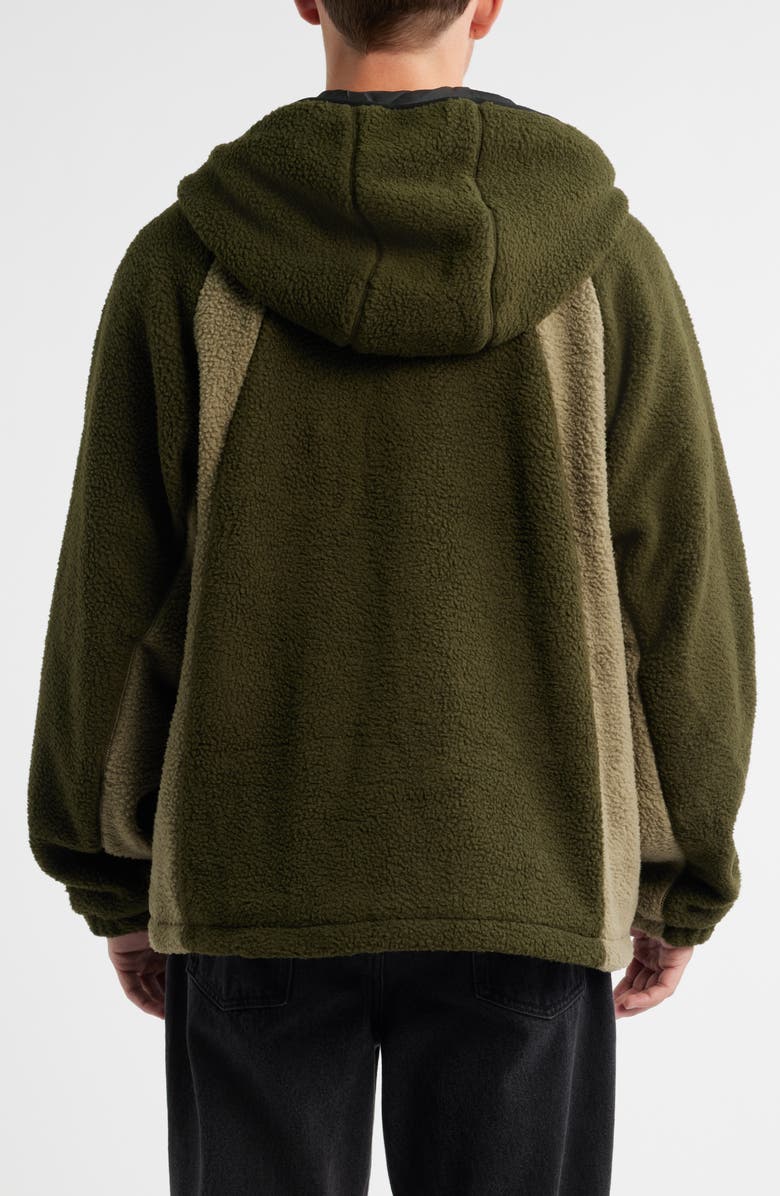 Obey Alta Fleece Hooded Jacket, Alternate, color, Rosin Multi