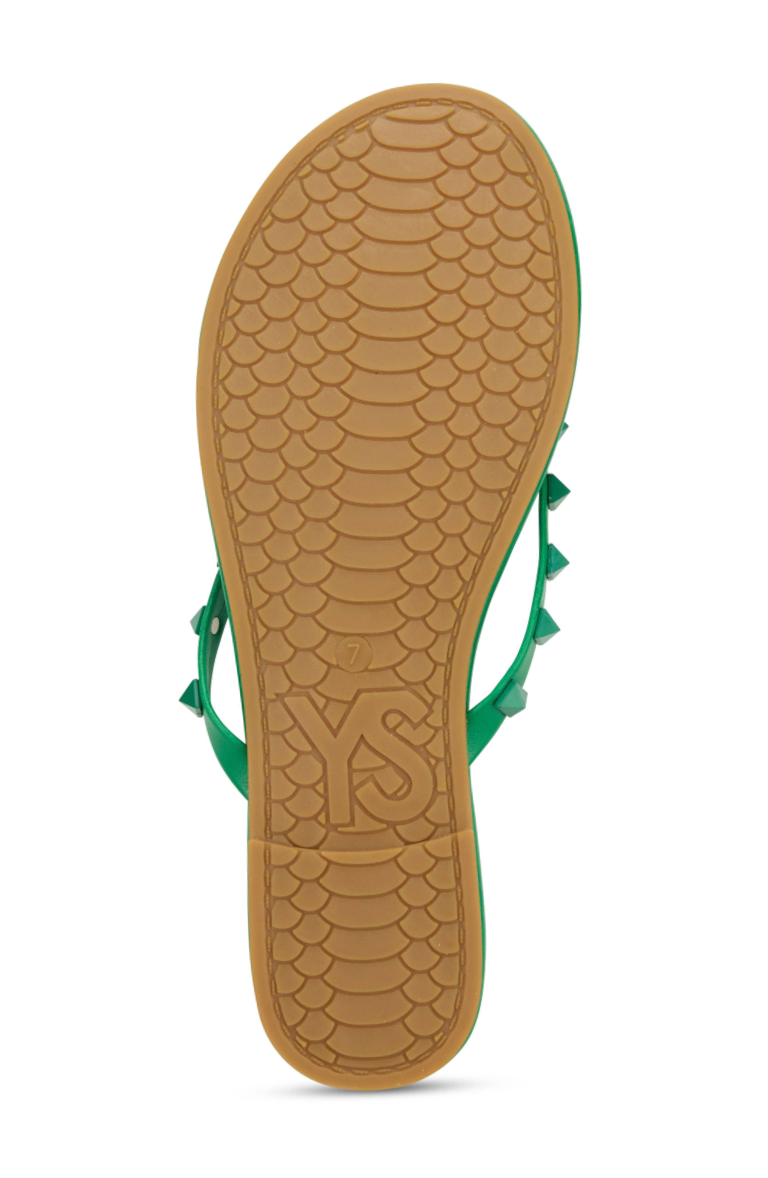 Rivington Stud Flip Flop, Alternate, color, GREEN