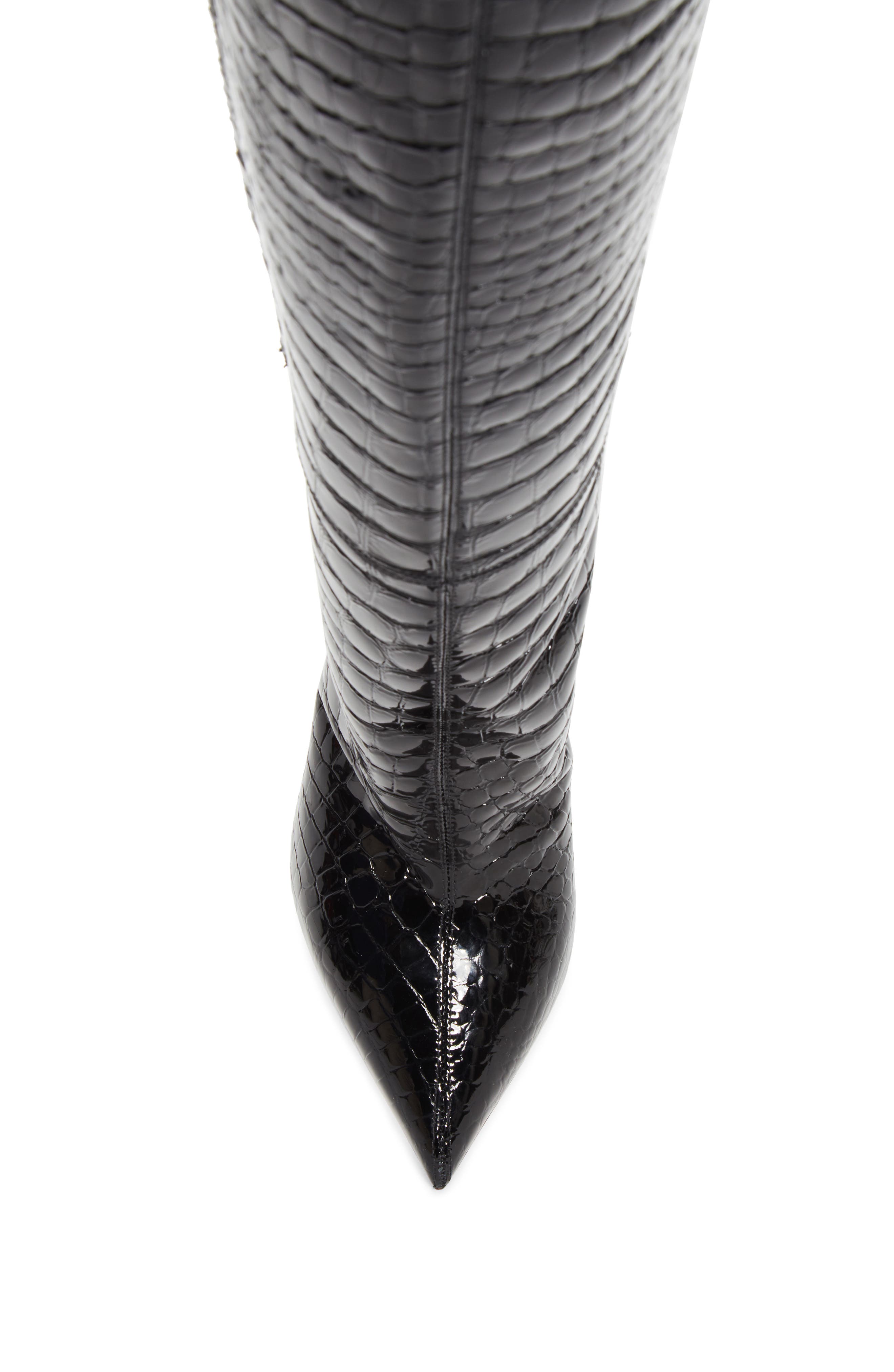 So Poona Over the Knee Leather Boot, Alternate, color, BK01 BLACK