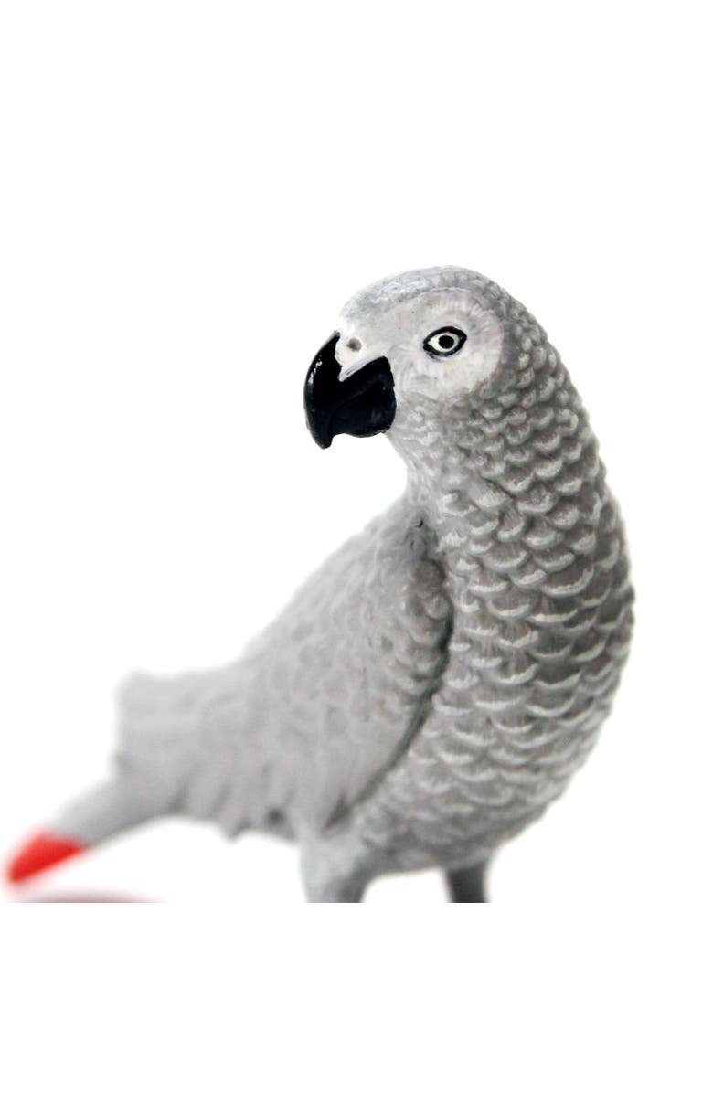Safari Ltd. African Gray Parrot Kids Toy Figure, Alternate, color, NO COLOR