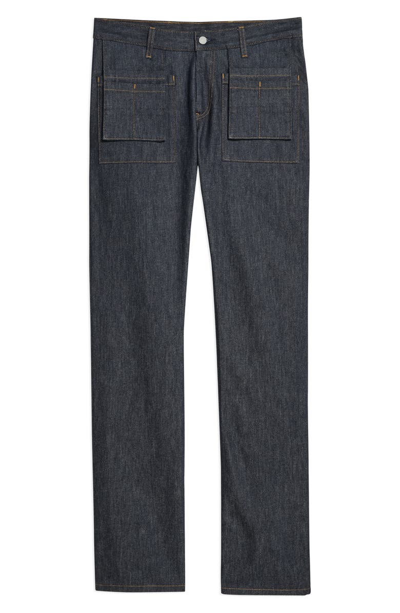 Helmut Lang Utility Straight Leg Jeans, Alternate, color, Raw Indigo