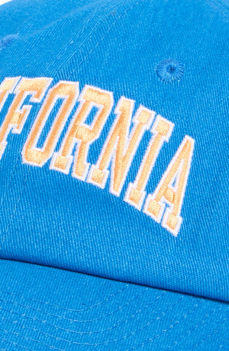 Sporty & Rich California Embroidered Baseball Cap, Alternate, color, Bright Blue