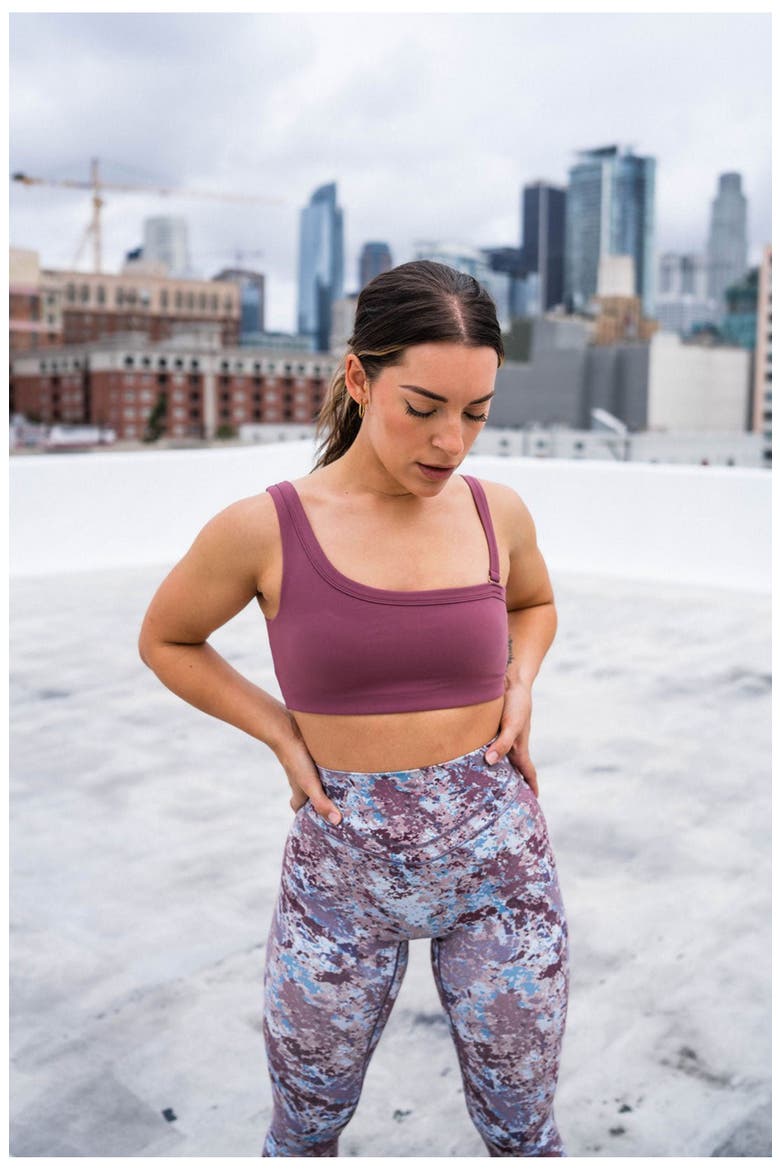 Cloud II Asym Bra, Alternate, color, Mauve