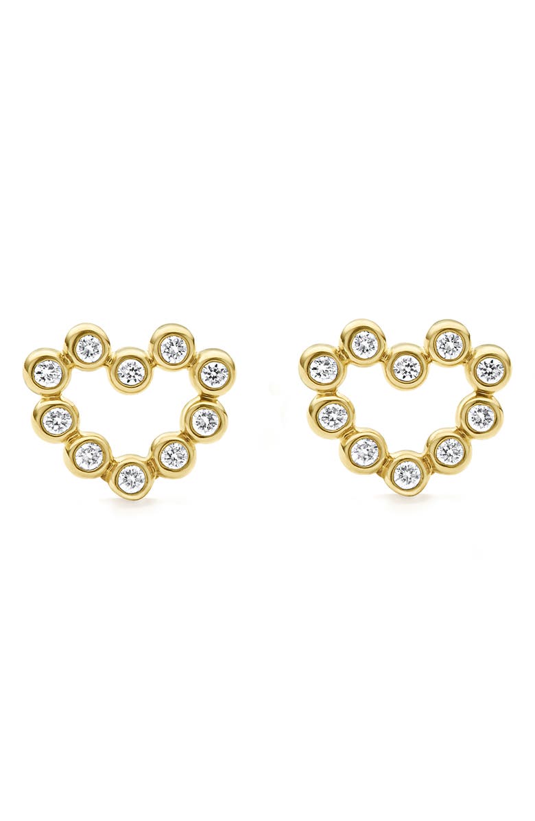 LAGOS KSL Diamond Heart Stud Earrings, Main, color,