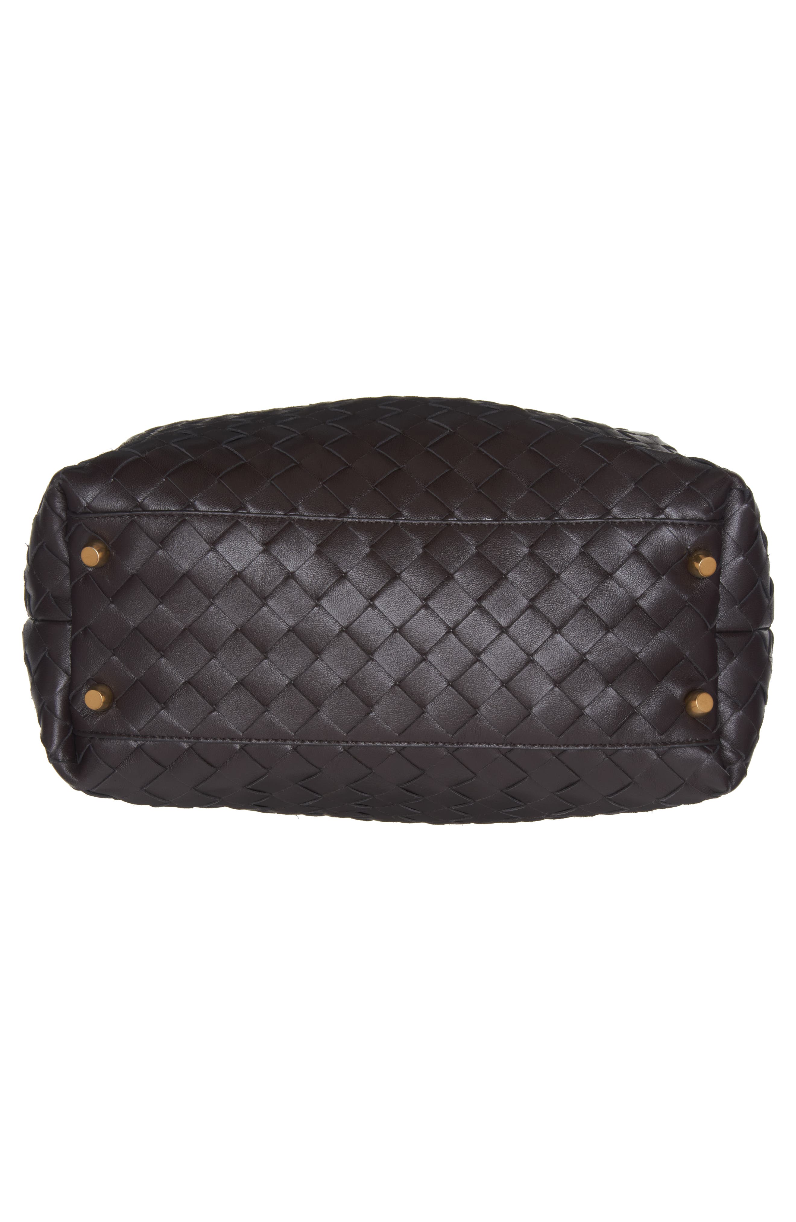 Bottega Veneta Medium Bauletto Intreciatto Leather Satchel, Alternate, color, 