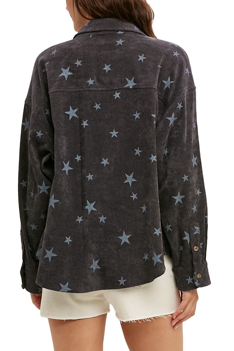 Star Corduroy Shirt Jacket, Alternate, color, M NAVY
