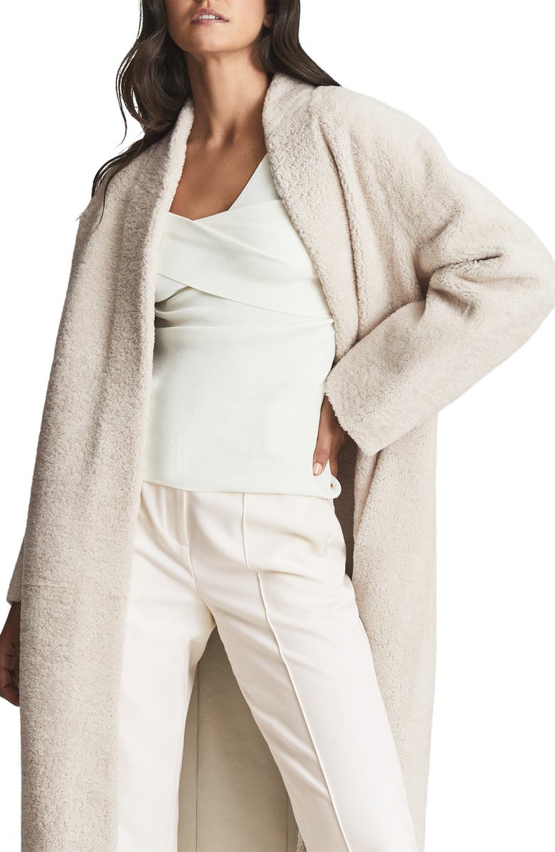 Reiss Odette Genuine Shearling Coat, Alternate, color,