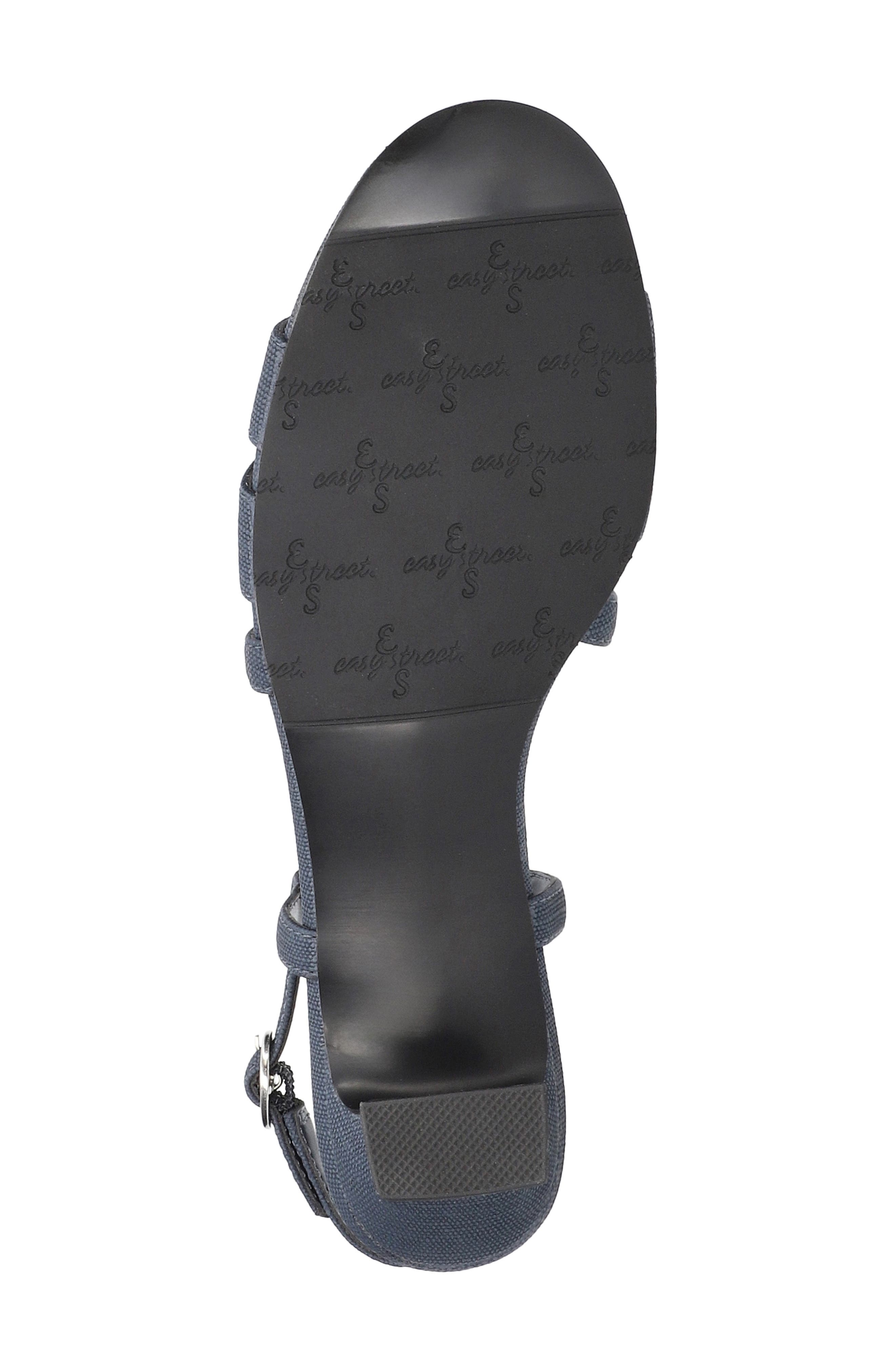 Blissful Ankle Strap Sandal, Alternate, color, NAVY LINEN