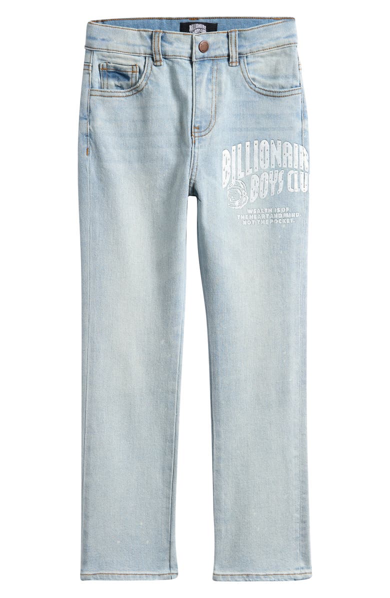 Billionaire Boys Club Kids' Steel Straight Leg Jeans, Main, color, Zephyr Light