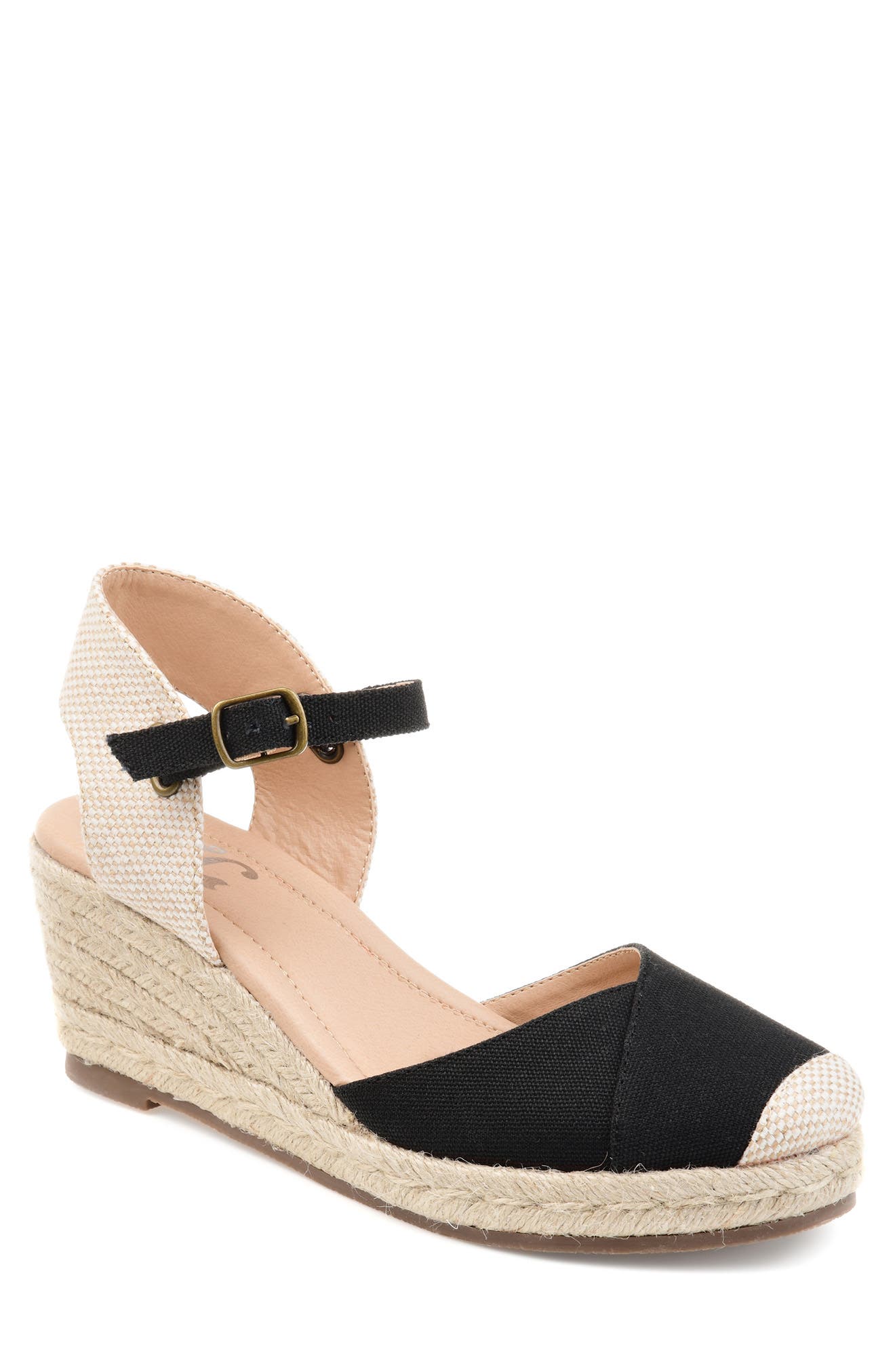 Journee Collection Ashlyn Espadrille Wedge Sandal - Wide Width, Main, color, 