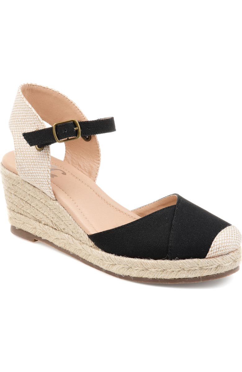 Journee Collection Ashlyn Espadrille Wedge Sandal - Wide Width, Main, color,