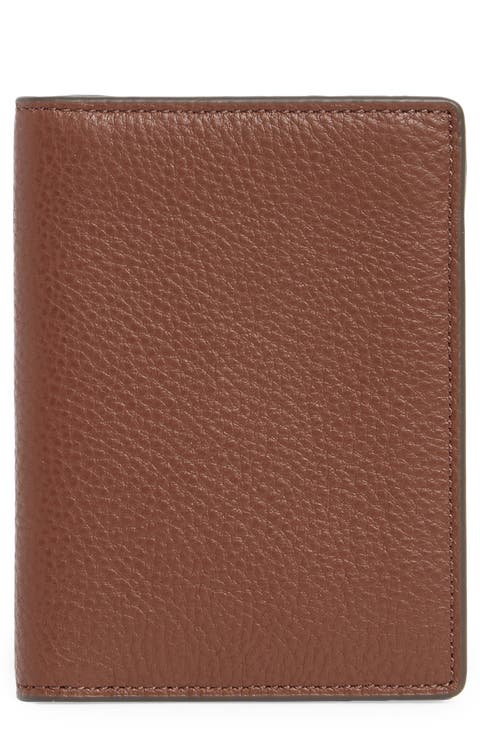 Pebble Leather Bifold Card Case