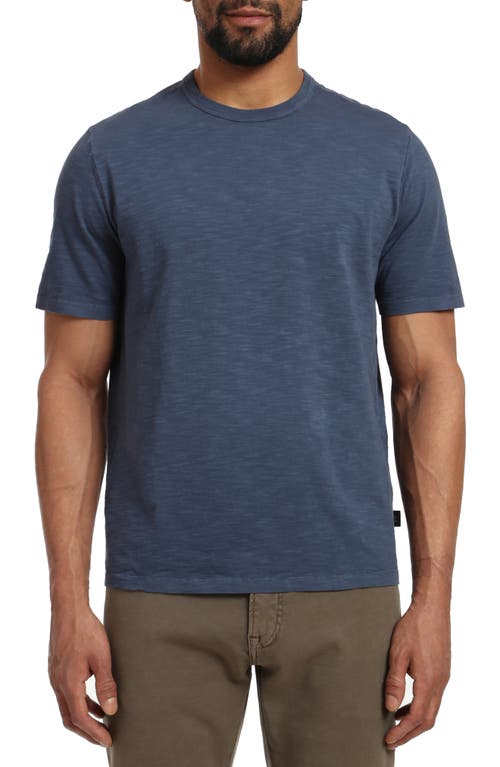 34 Heritage Slub Cotton Crewneck T-Shirt in Dark Denim 