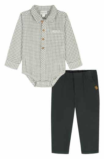 Calvin Klein Woven Bodysuit & Pants Set