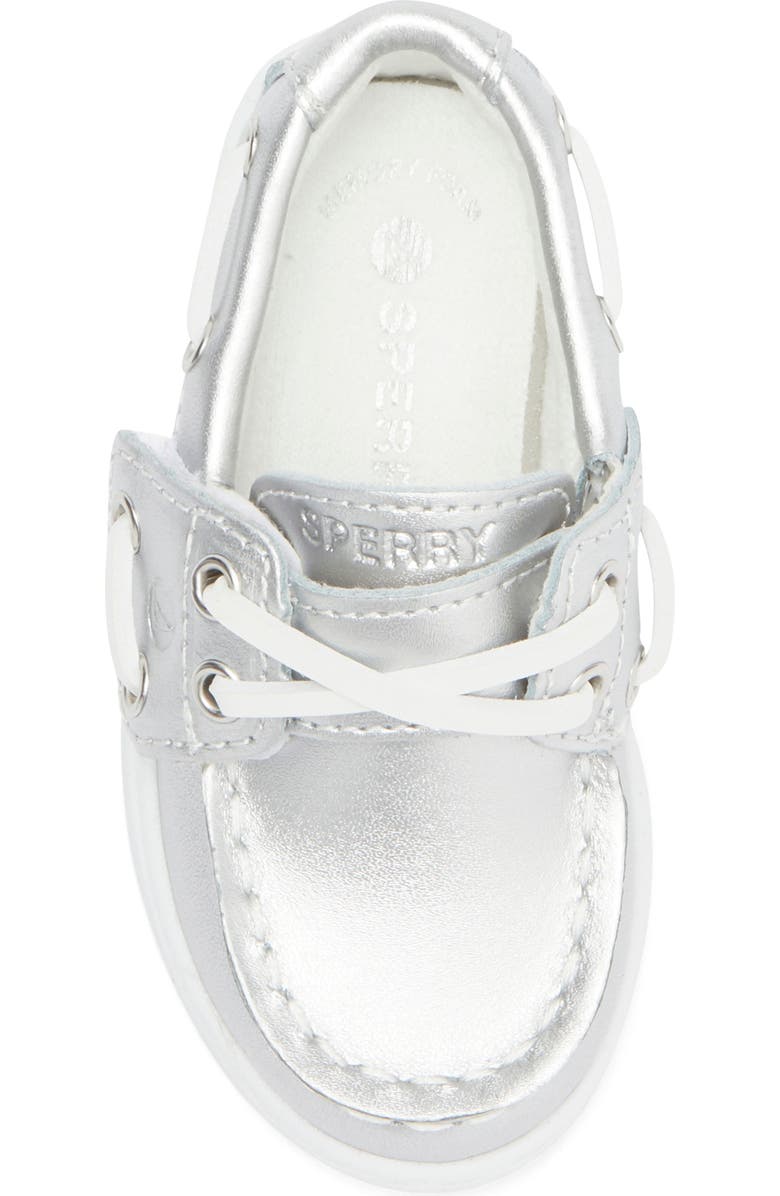 Sperry Kids' Original Boat Shoe, Alternate, color, Silver