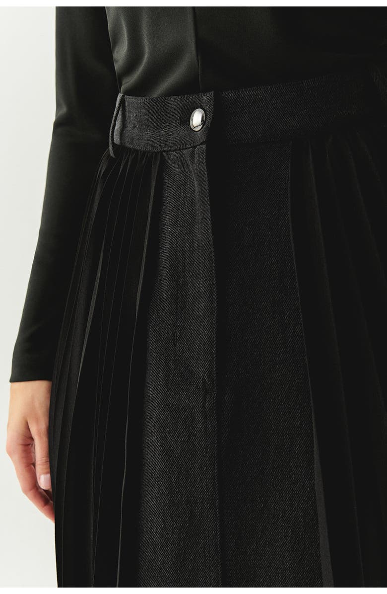 Exquise Florence Midi Skirt, Alternate, color, Black