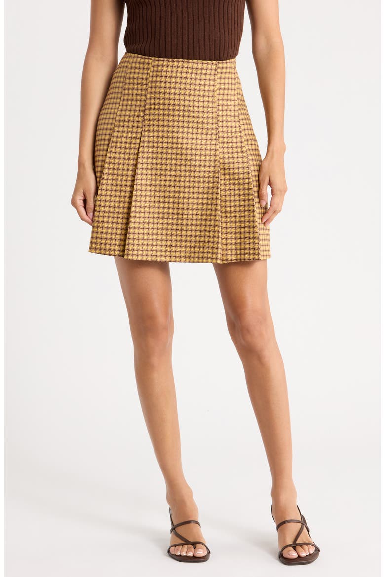 Roballo Pleated Miniskirt, Main, color, OPEN MISCELLANEOUS