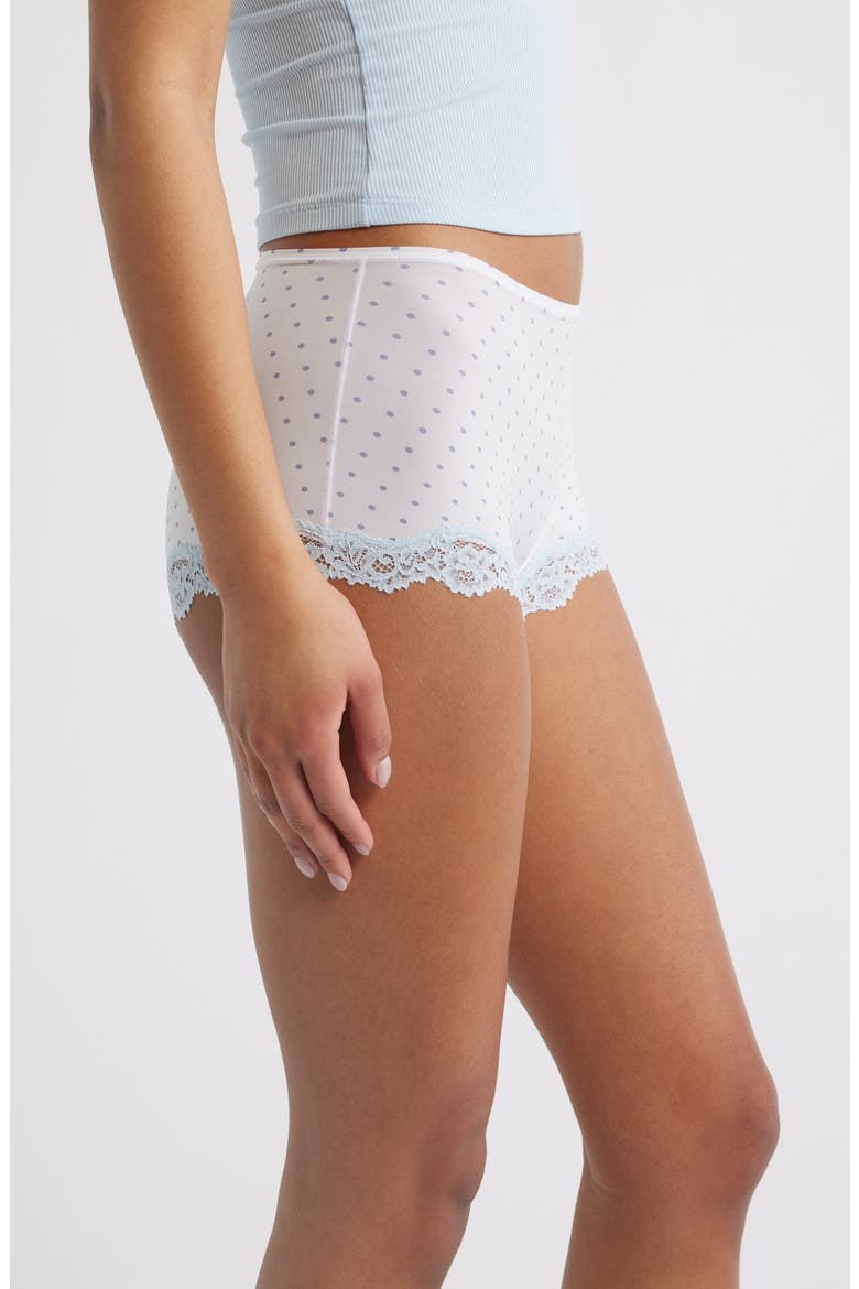Fits Everybody Lace Boyshorts, Alternate, color, SLATE PIN DOT PRINT