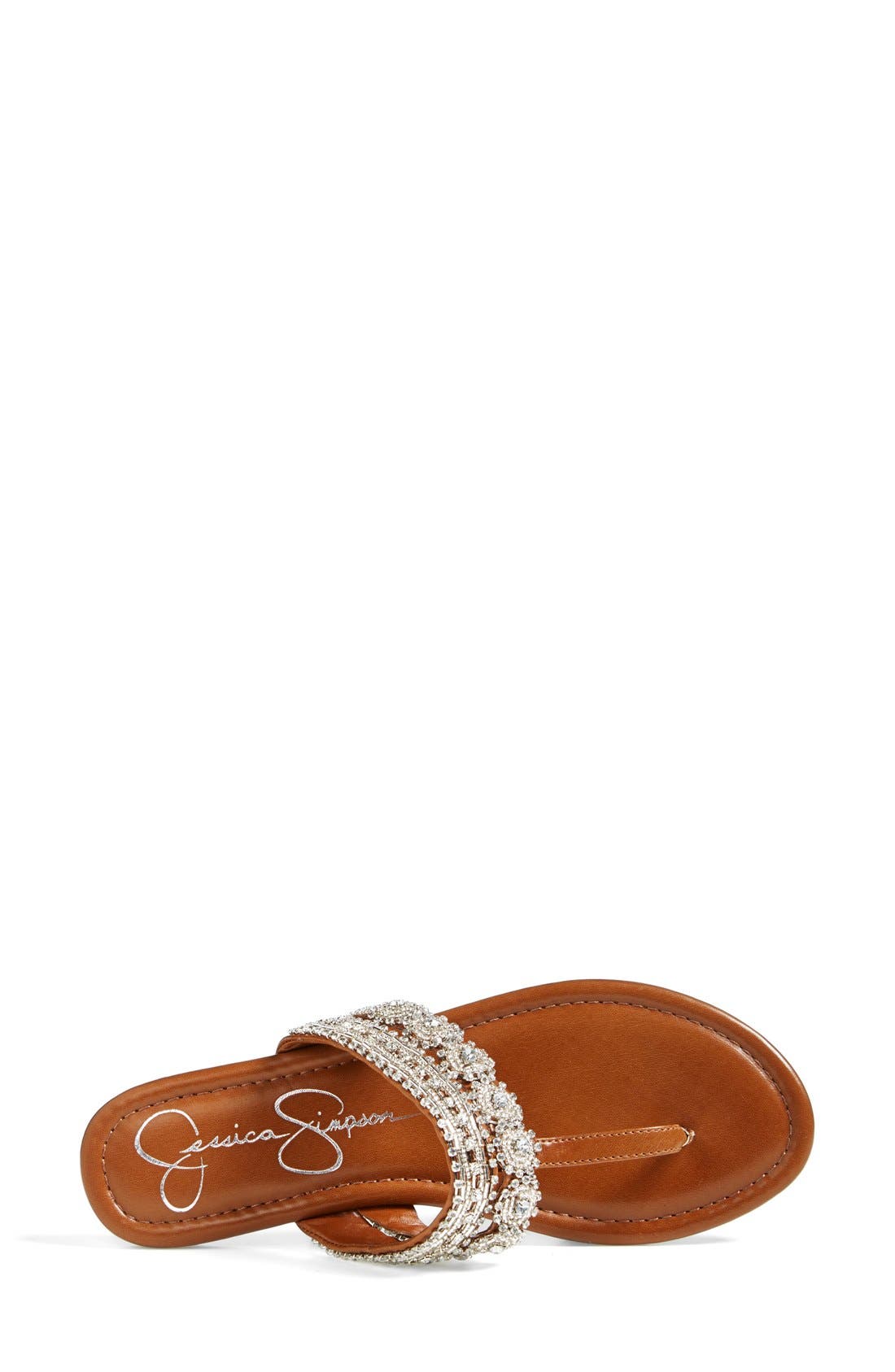 'Roelle' Embellished Sandal, Alternate, color, BURNT UMBER