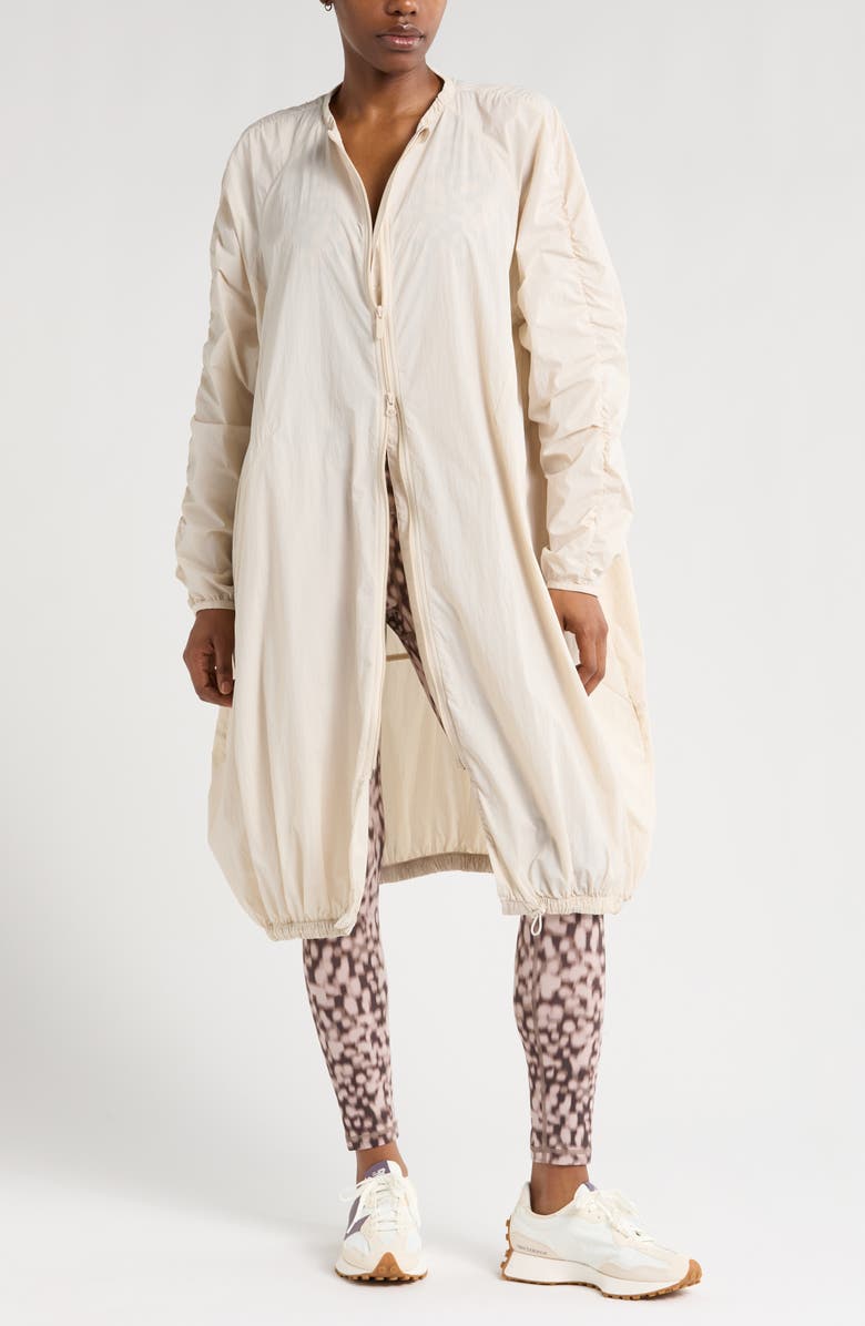 Zella Parachute Duster Jacket, Alternate, color, Grey Moonbeam