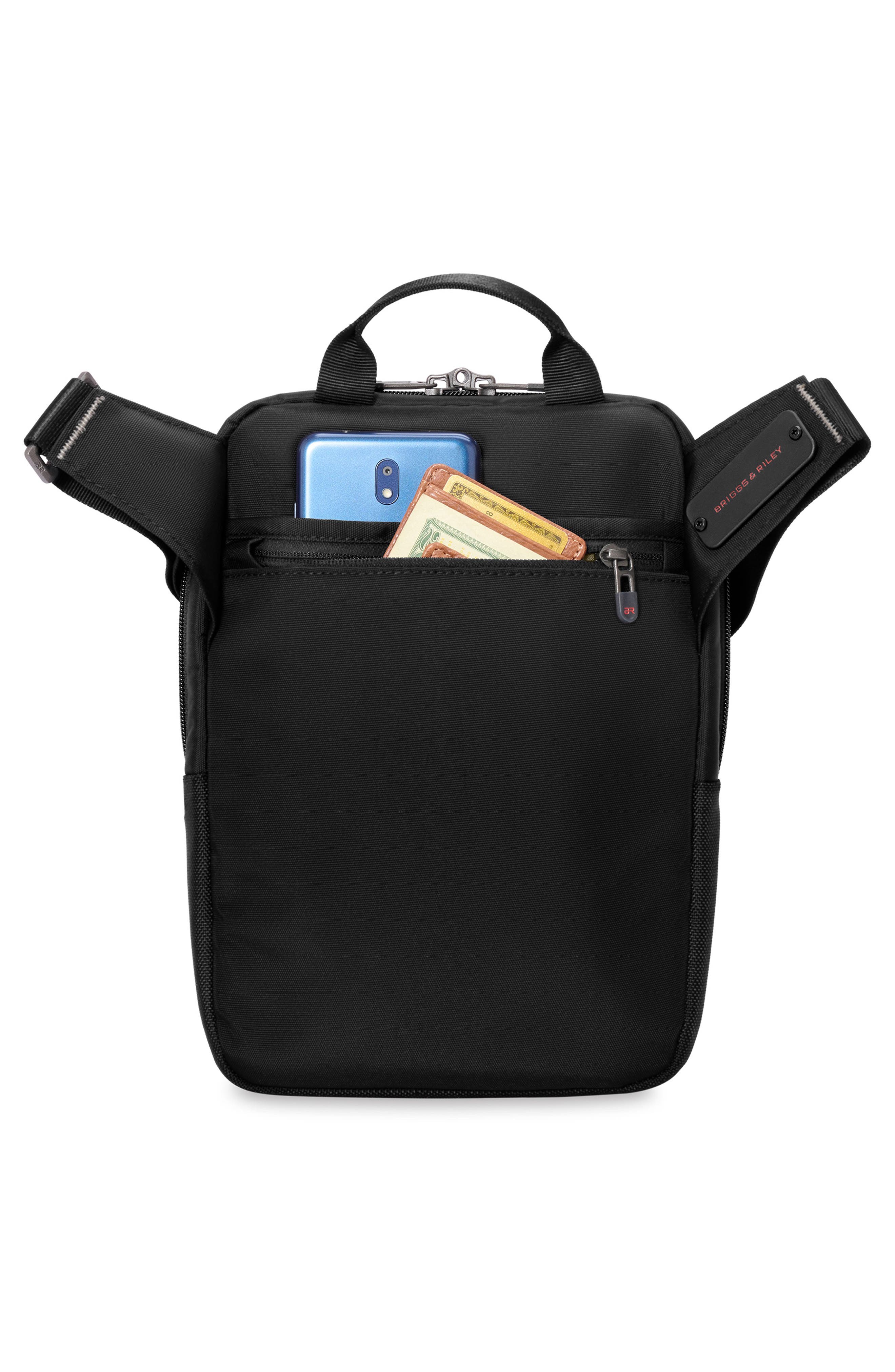Briggs & Riley HTA Crossbody Bag, Alternate, color, Black
