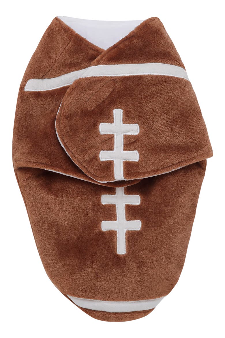 Wearable Football Blanket, Main, color, BROWN
