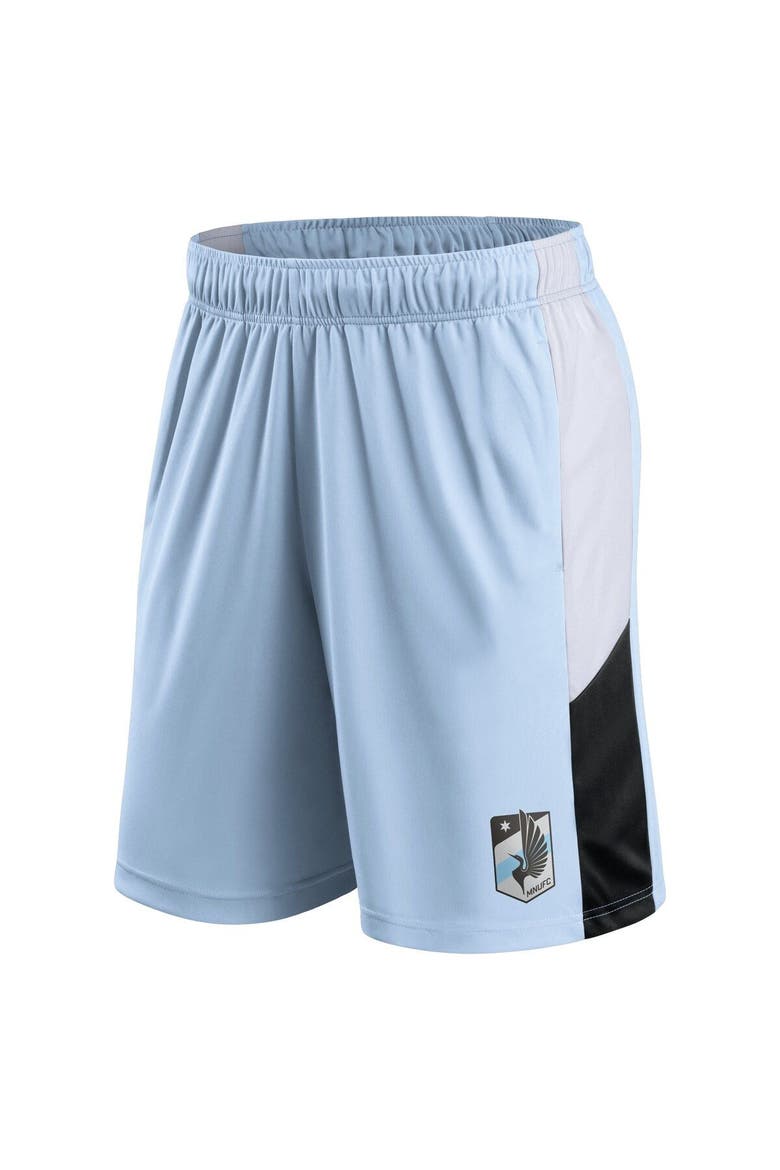 Men's Fanatics Branded Light Blue Minnesota United FC Prep Squad Shorts, Alternate, color, Light Blue