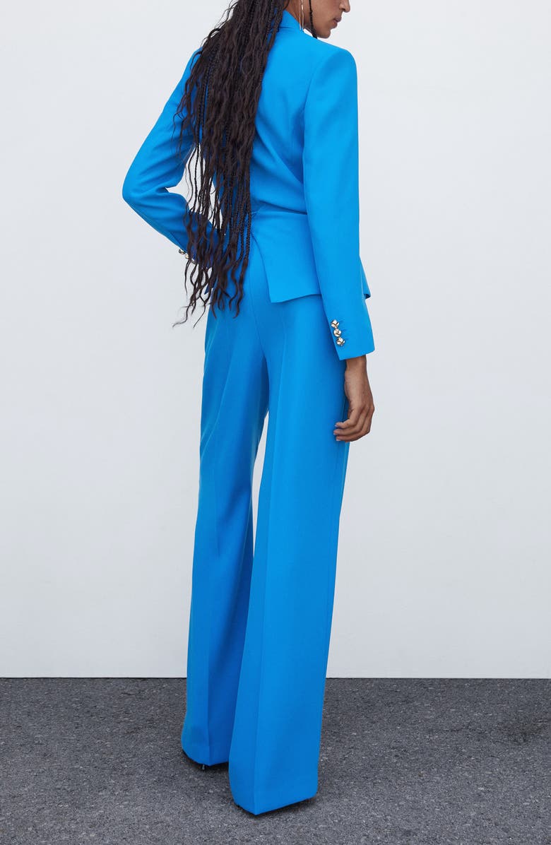 MANGO High Waist Wide Leg Suit Pants, Alternate, color, 