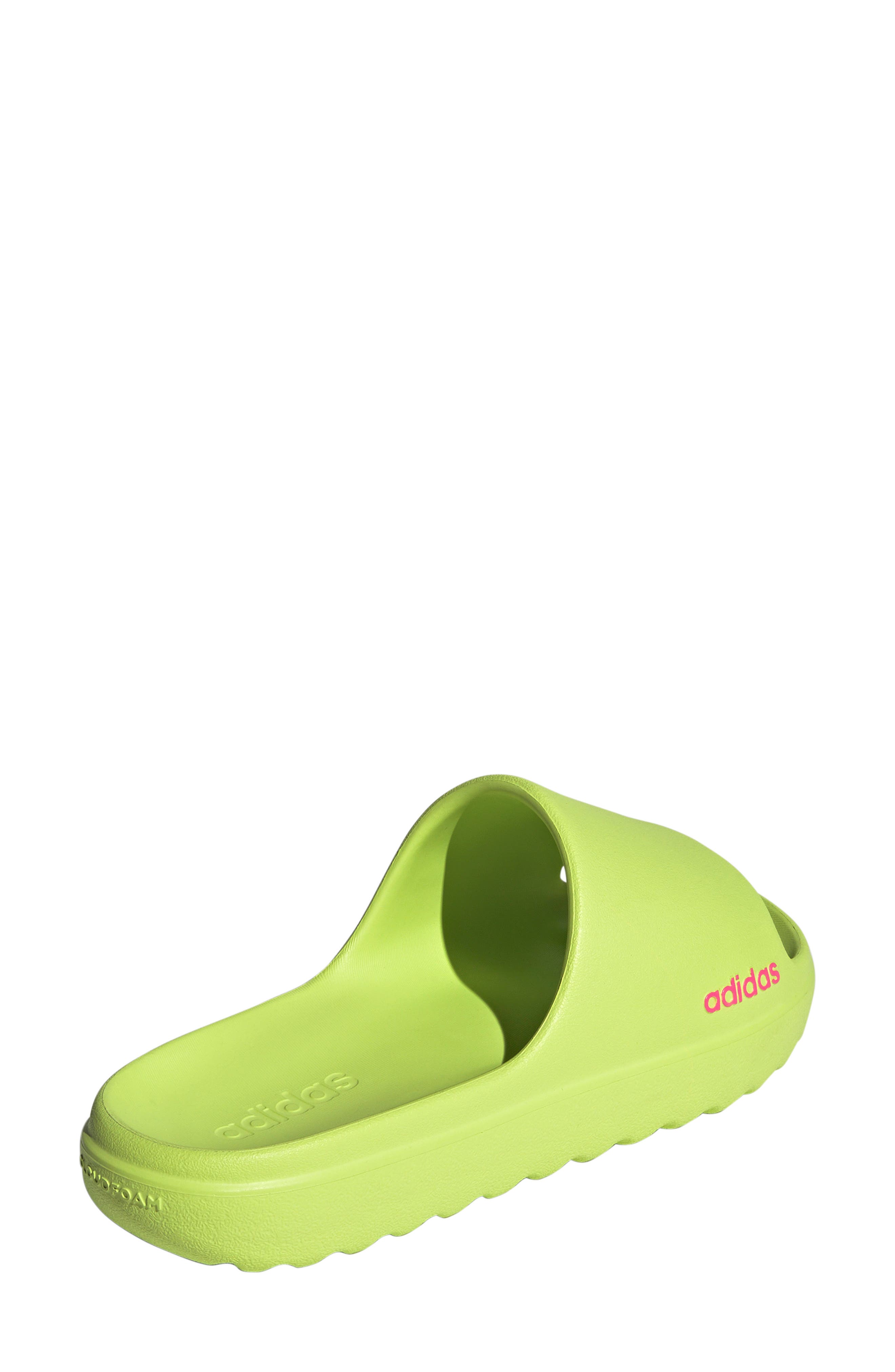 adidas Adilette Lumia Slide Sandal, Alternate, color, Pulse Lime/ Lime/ Lucid Pink