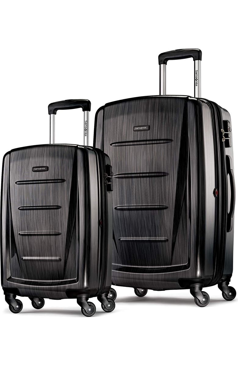 Samsonite Winfield 2 (20/28) 2-Piece Set Hardside Expandable Luggage with Spinner Wheels, Main, color, Brushed Anthracite