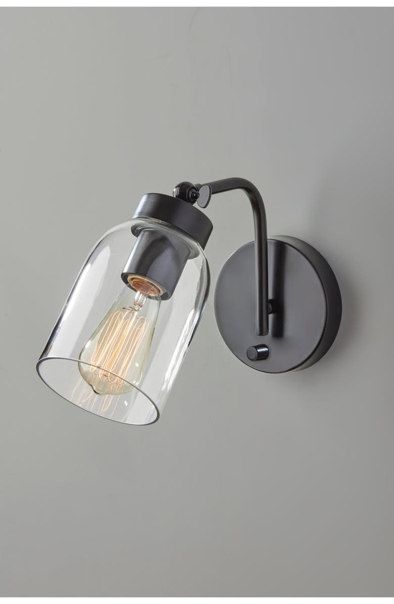 ADESSO LIGHTING Bristol Wall Lamp, Alternate, color, Black