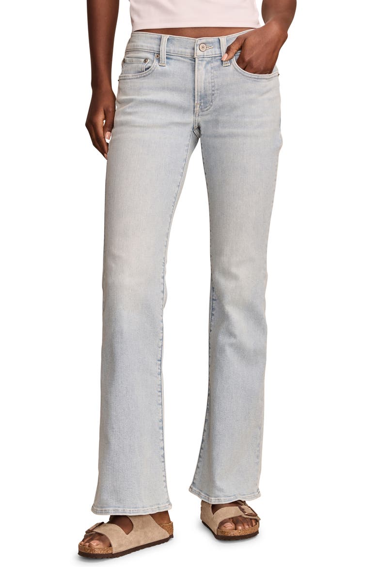 Sweet Mid Rise Flare Jeans, Main, color, SUNNY DRIVE WASH