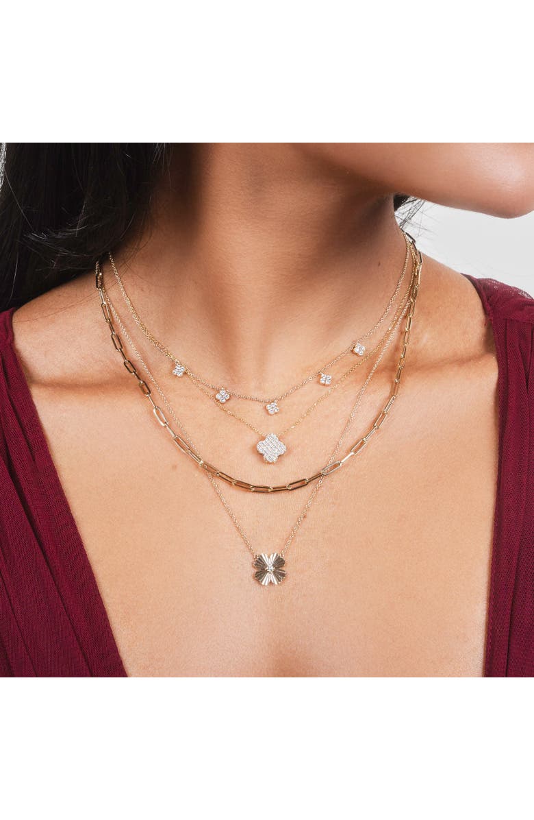 The Lovery Fine Jewelry Large Paperclip Link Chain Necklace, Alternate, color, Yellow Gold