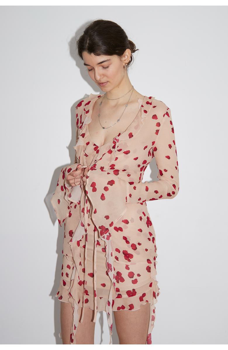 SAEMDI Rose Chiffon Top, Alternate, color, Nude Rose