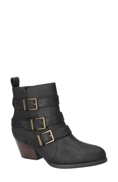 Bowie Buckle Strap Bootie - Multiple Widths Available (Women)