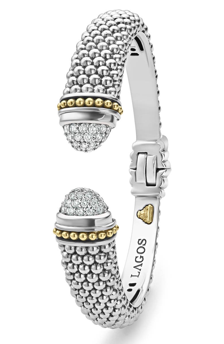 LAGOS Caviar Diamond Cuff, Alternate, color, 