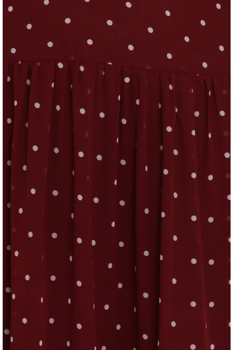 Leona Halter Maxi Dress, Alternate, color, RED POLKA DOT