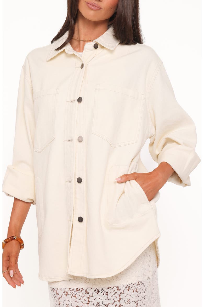 Toto Denim Shacket, Alternate, color, IVORY
