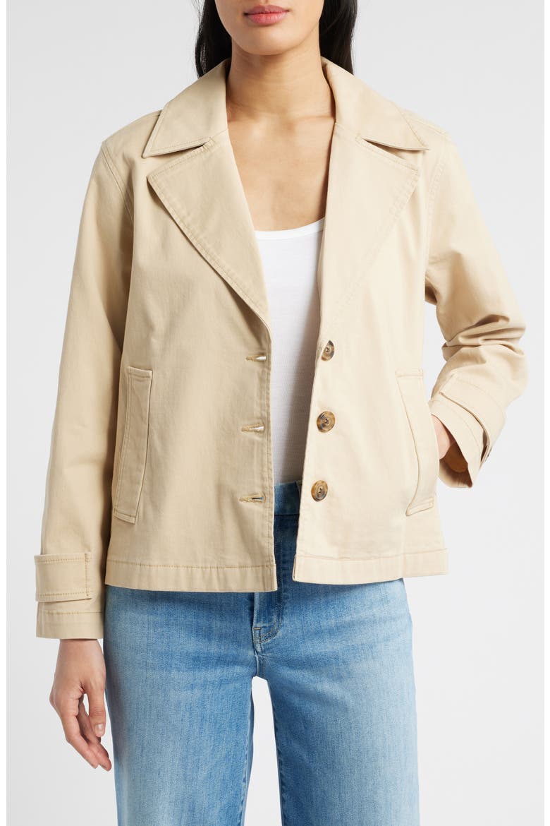 Swing Trench Coat, Main, color, TAN SHORE