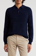 Amicale Rib Cashmere Polo Sweater