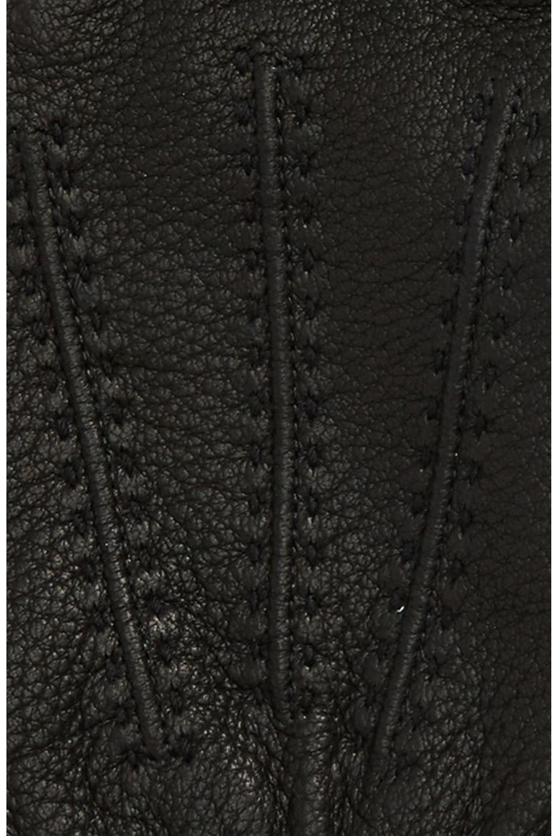 Deerskin Leather Gloves, Alternate, color, BLACK