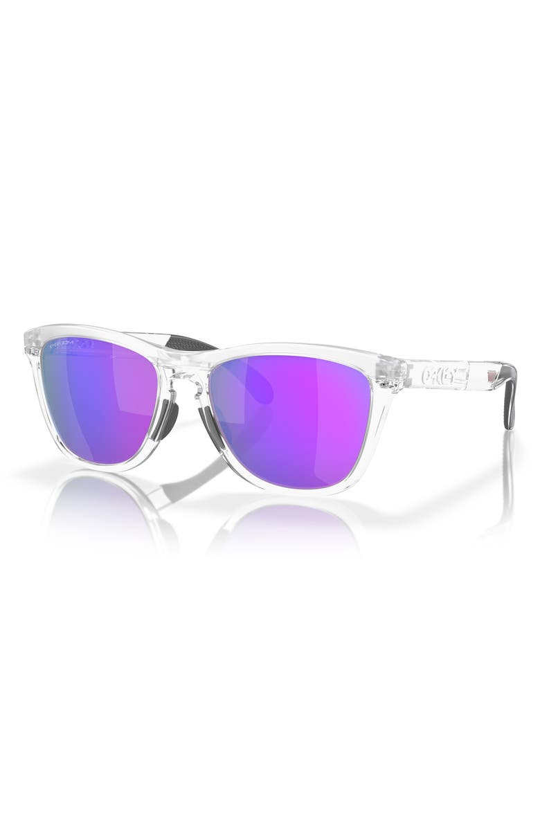 Oakley Frogskins<sup>™</sup> Range 55mm Prizm<sup>™</sup> Keyhole Low Bridge Sunglasses, Alternate, color, Clear