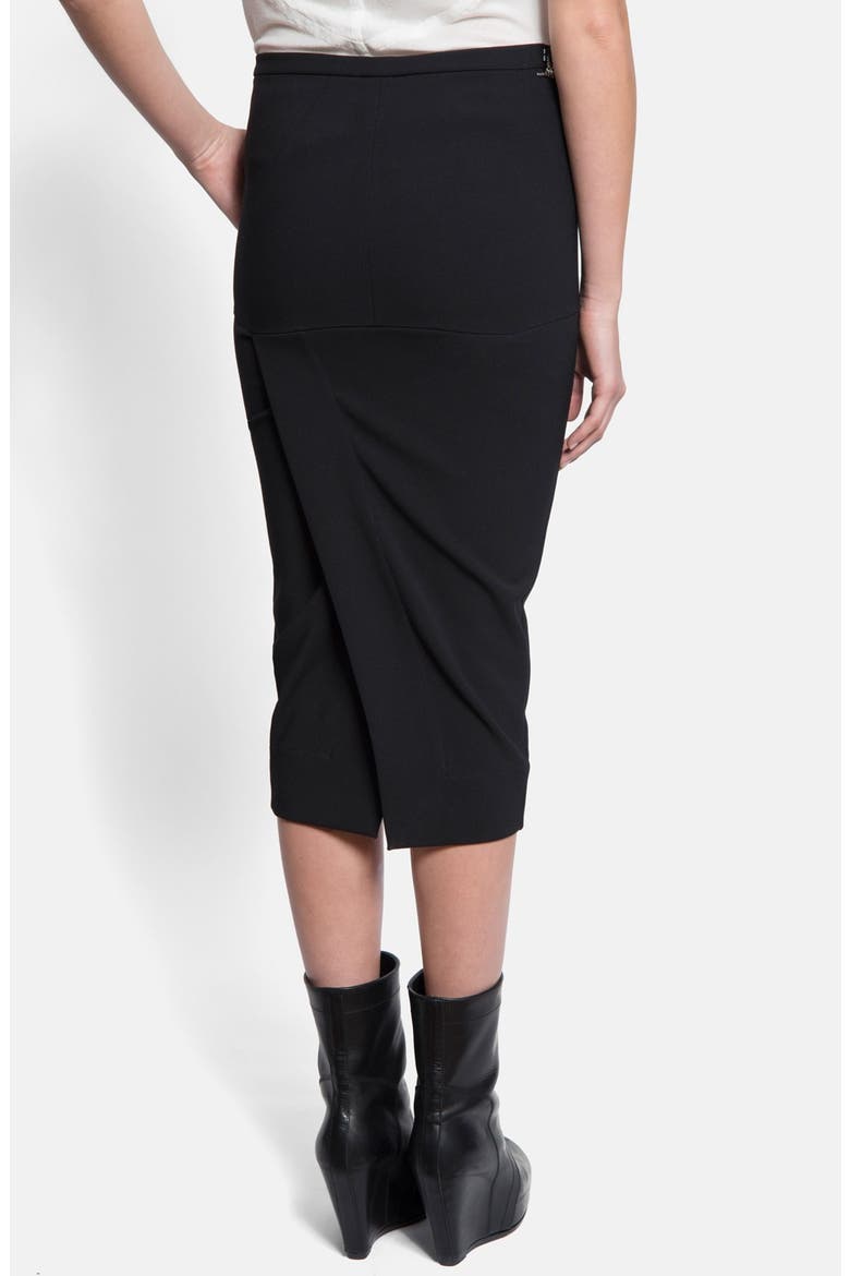 Zip Detail Pencil Skirt, Alternate, color, BLACK