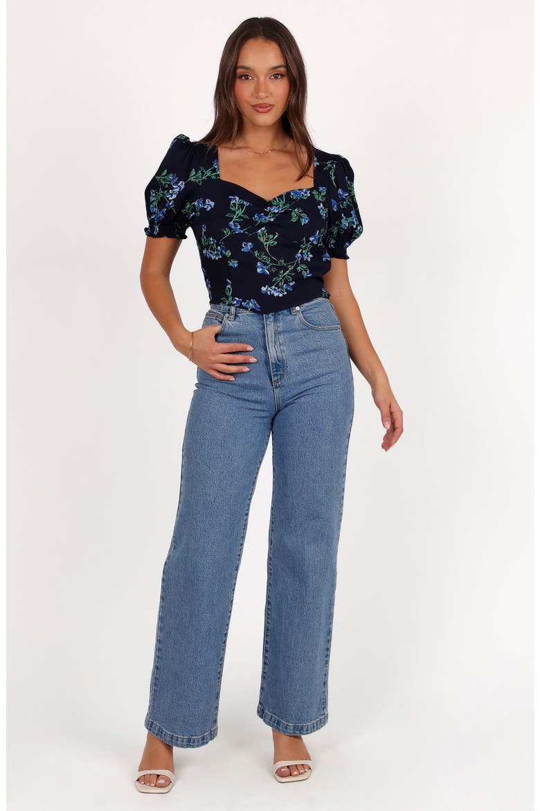 Noel Floral Top, Alternate, color, MIDNIGHT BLUES