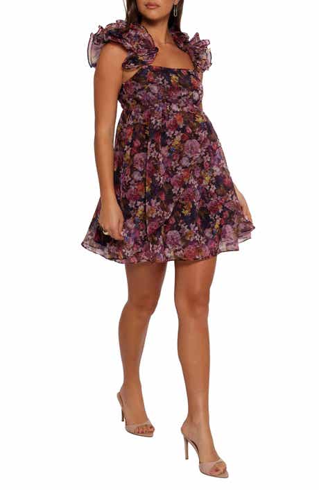 Petal & Pup Fiorella Floral Ruffle Minidress