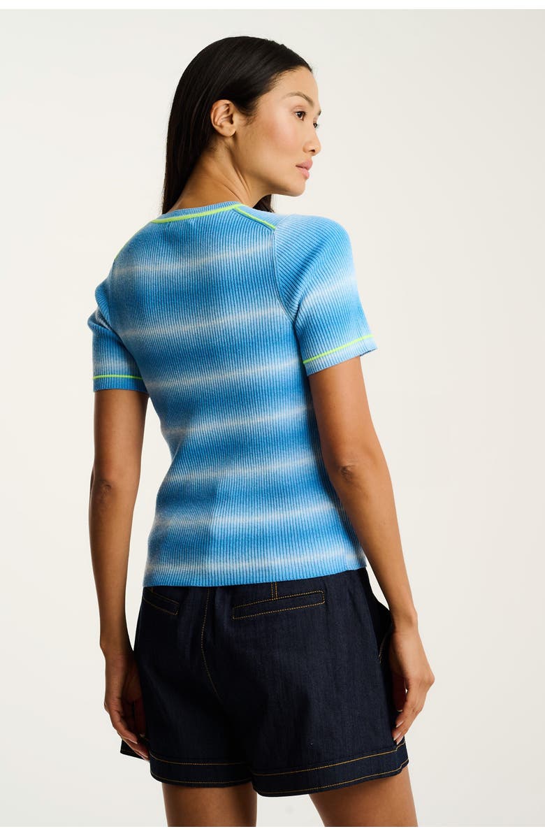 Lisa Todd Fade In Rib Knit, Alternate, color, Blue Burst